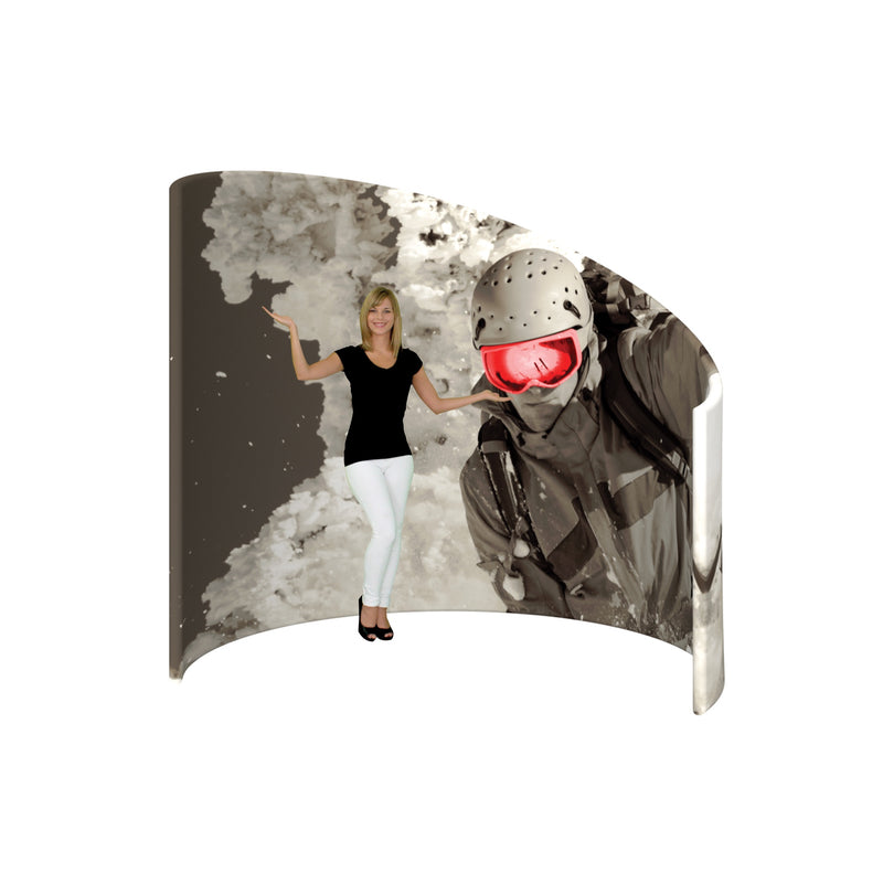 Formulate C-Shaped Wall Tension Fabric Structure