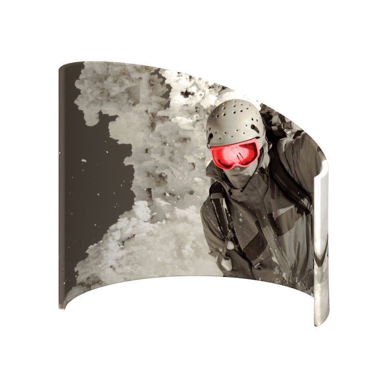 Formulate C-Shaped Wall Tension Fabric Structure
