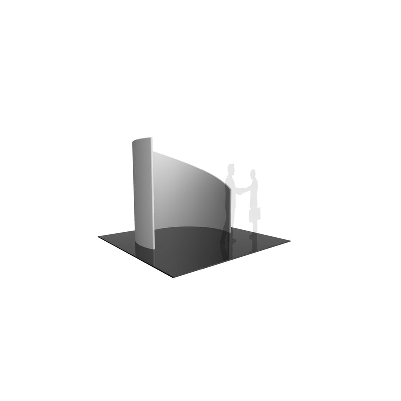 Formulate C-Shaped Wall Tension Fabric Structure