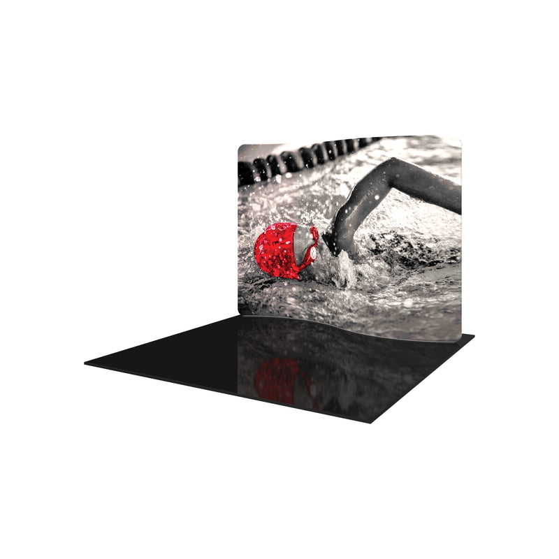 Formulate Essential 10ft Serpentine Curve Fabric Backwall