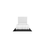 Formulate Essential Tabletop Straight Fabric Backwall