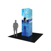 Formulate Backlit Four Sided Tower 02 Tension Fabric Structure