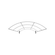 Formulate Master 10ft HC1 Horizontal Curve Fabric Backwall
