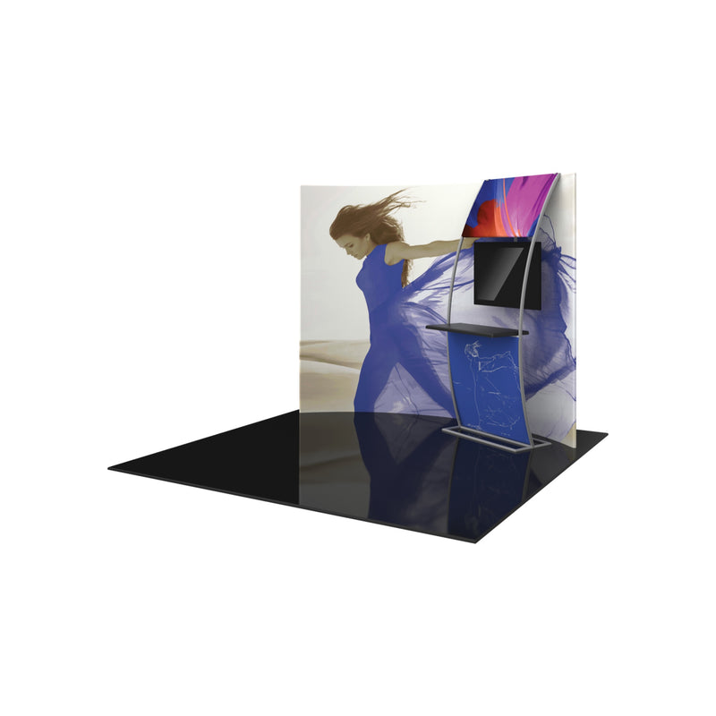Formulate Master 10ft HC6 Horizontal Curve Fabric Backwall