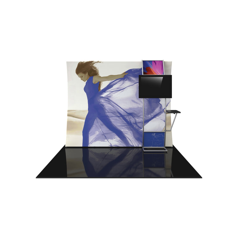 Formulate Master 10ft VC9 Vertical Curve Fabric Backwall