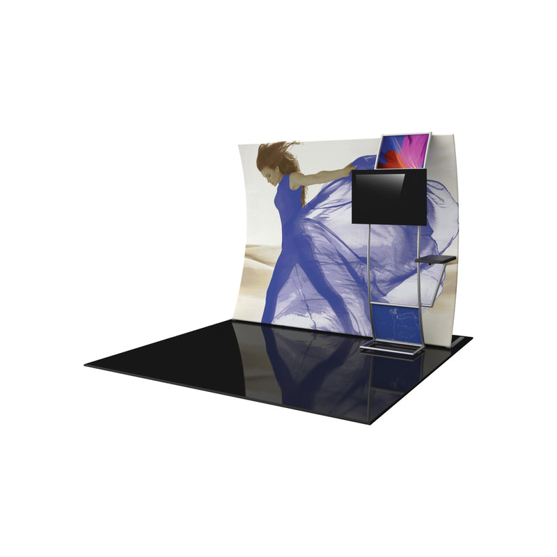 Formulate Master 10ft VC9 Vertical Curve Fabric Backwall