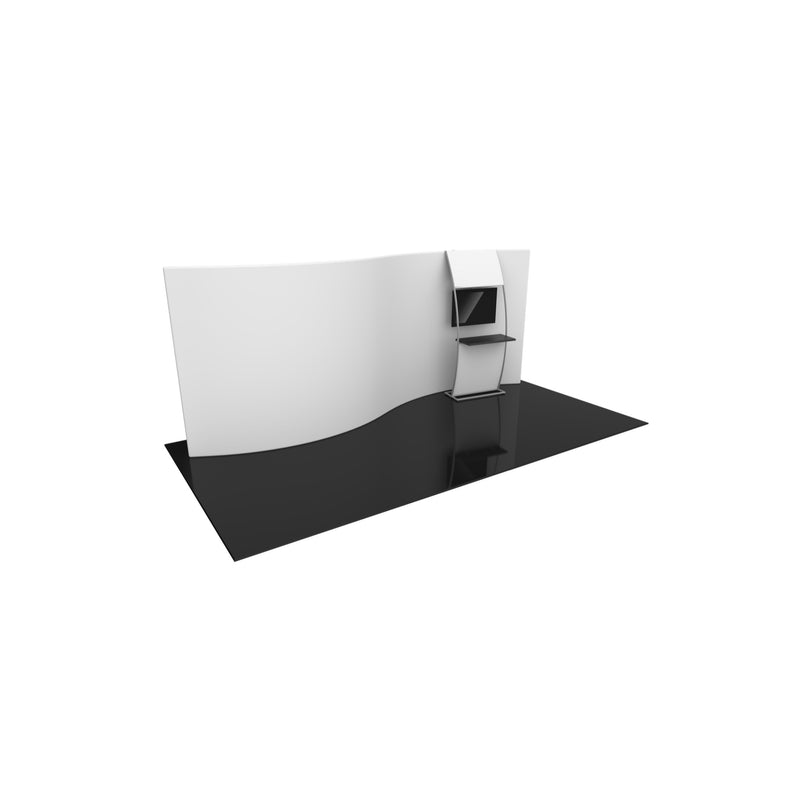 Formulate Master 20ft WSC2 Serpentine Curve Fabric Backwall
