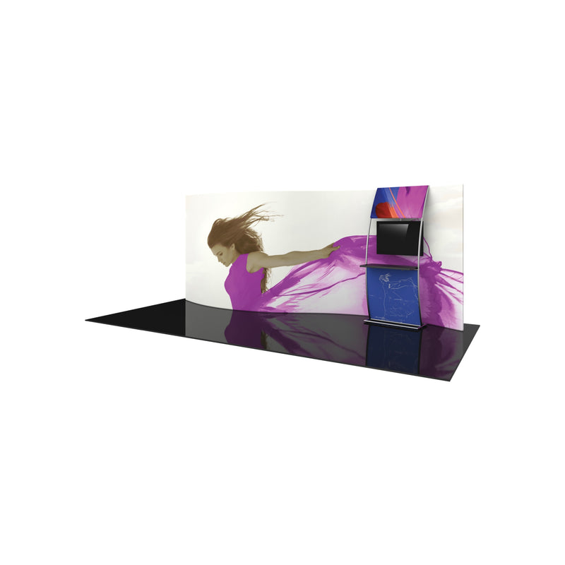 Formulate Master 20ft WSC2 Serpentine Curve Fabric Backwall
