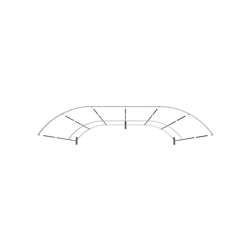 Formulate Master 20ft Horizontal Curve 10ft Tall Fabric Backwall