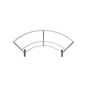 Formulate Master 8ft Horizontal Curve 10ft Tall Fabric Backwall
