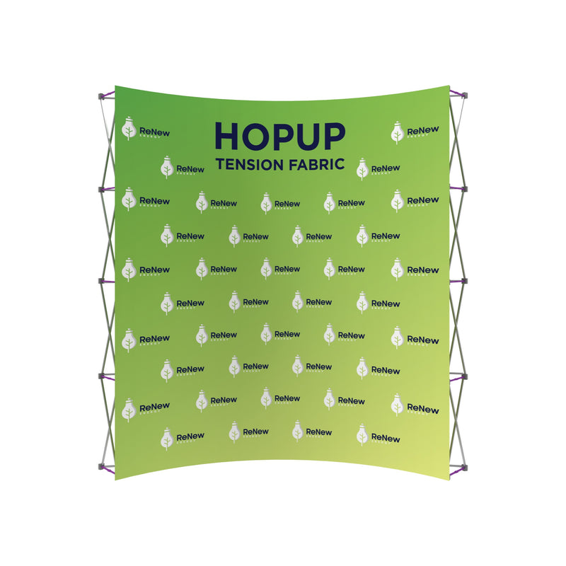 Hopup 10ft Curved Extra Tall Tension Fabric Display