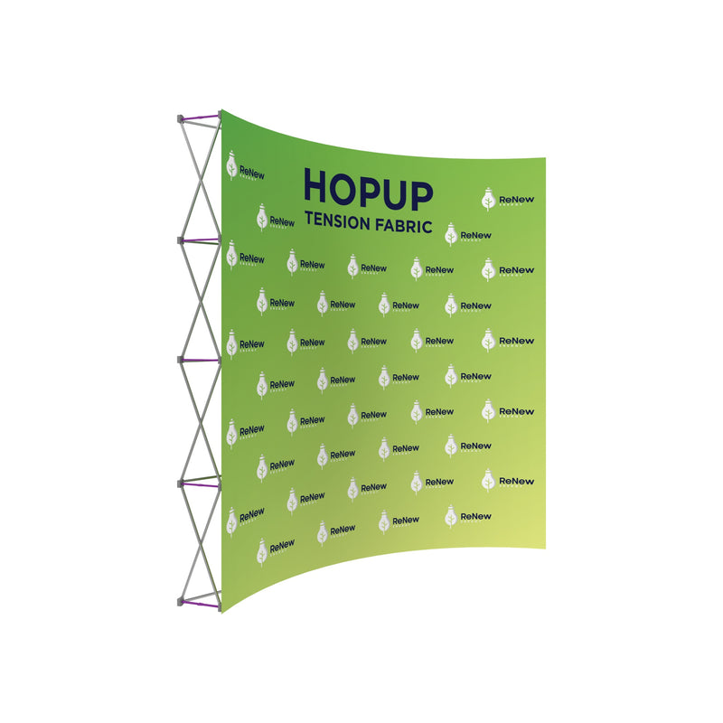 Hopup 10ft Curved Extra Tall Tension Fabric Display