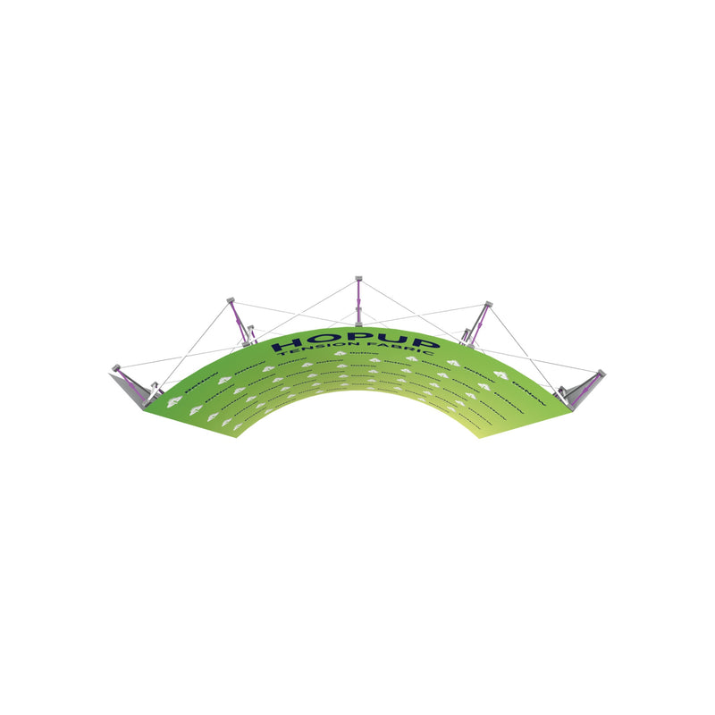 Hopup 10ft Curved Extra Tall Tension Fabric Display