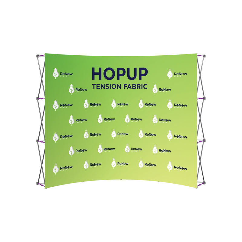 Hopup 10ft Curved Full Height Tension Fabric Display