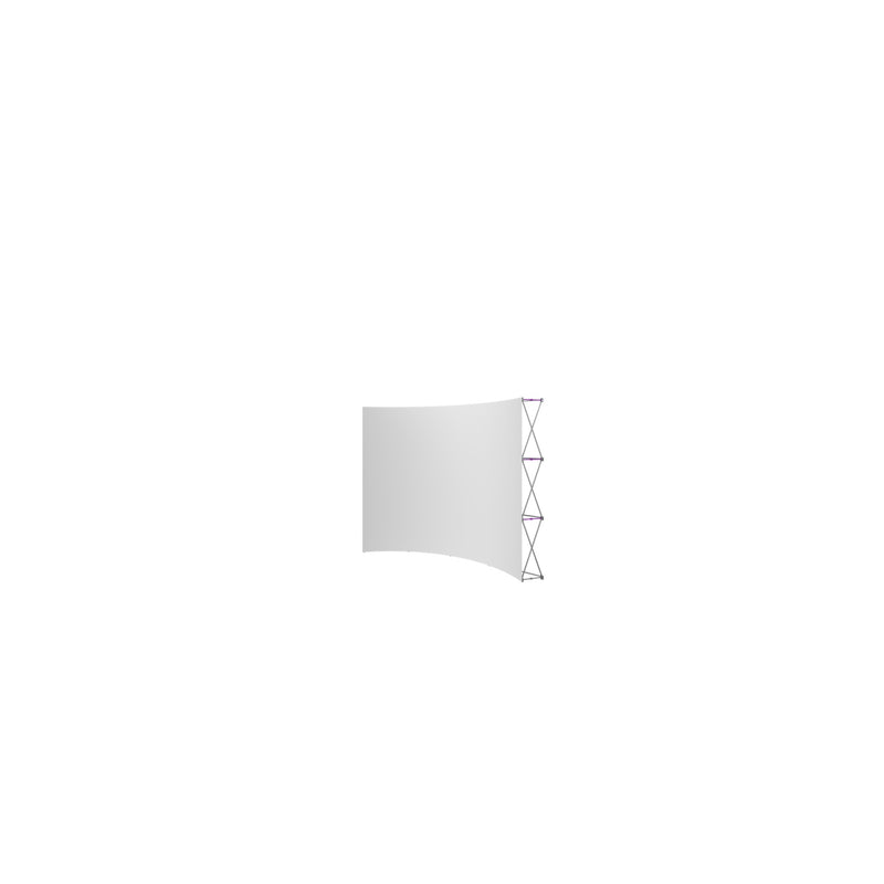 Hopup 10ft Curved Full Height Tension Fabric Display