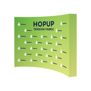 Hopup 10ft Curved Full Height Tension Fabric Display