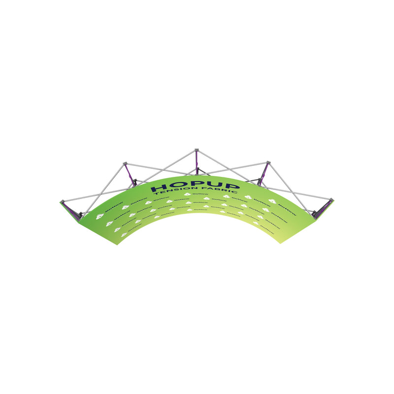 Hopup 10ft Curved Full Height Tension Fabric Display