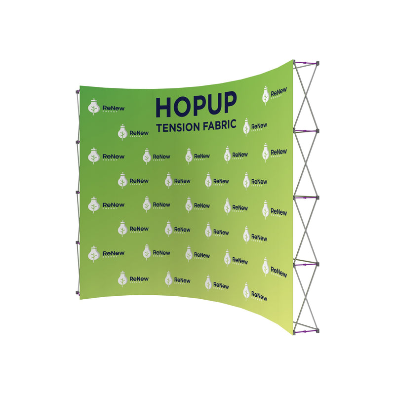Hopup 13ft Curved Extra Tall Tension Fabric Display
