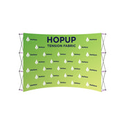 Hopup 13ft Curved Full Height Tension Fabric Display