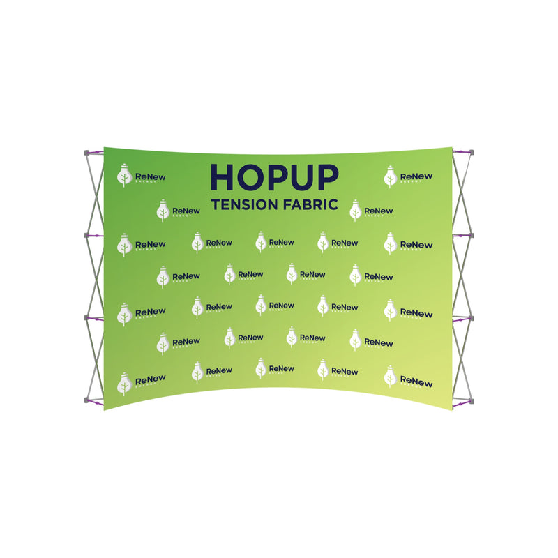 Hopup 13ft Curved Full Height Tension Fabric Display