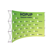 Hopup 13ft Curved Full Height Tension Fabric Display