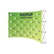 Hopup 13ft Curved Full Height Tension Fabric Display