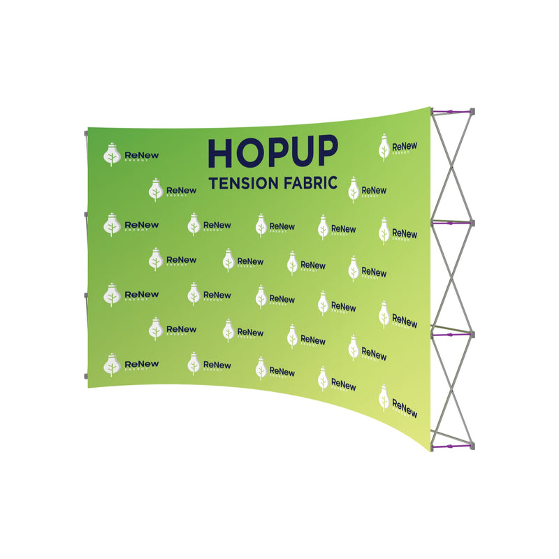 Hopup 13ft Curved Full Height Tension Fabric Display