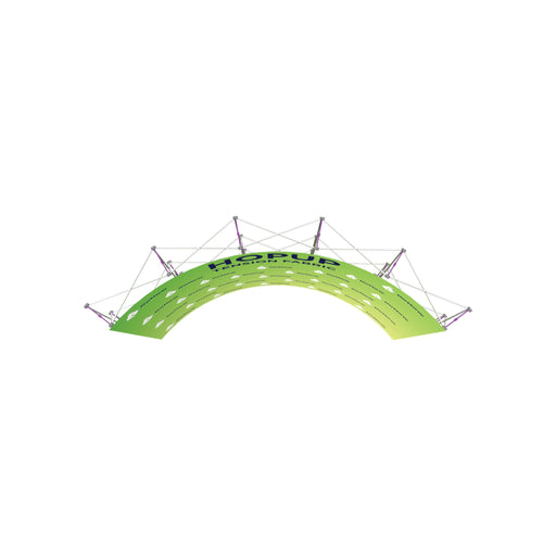 Hopup 13ft Curved Full Height Tension Fabric Display