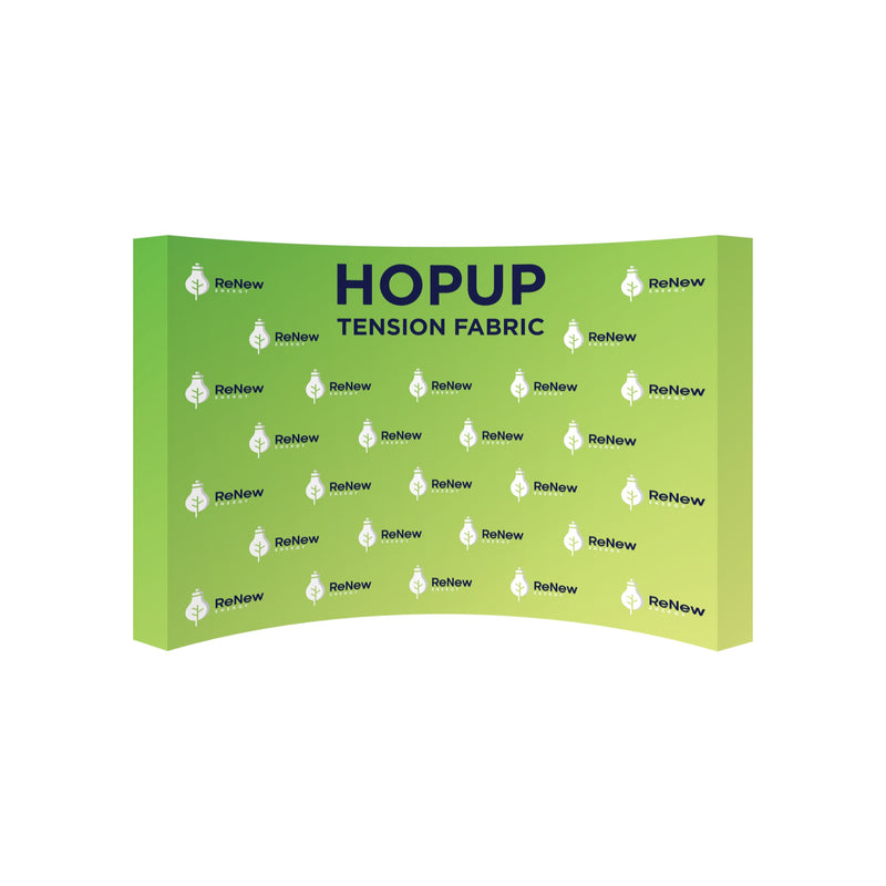 Hopup 13ft Curved Full Height Tension Fabric Display