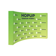 Hopup 13ft Curved Full Height Tension Fabric Display