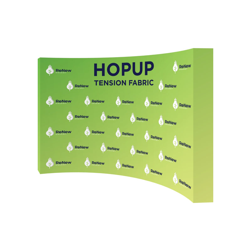 Hopup 13ft Curved Full Height Tension Fabric Display