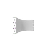 Hopup 15ft Curved Full Height Tension Fabric Display