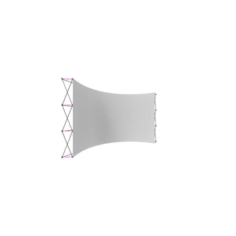 Hopup 15ft Curved Full Height Tension Fabric Display