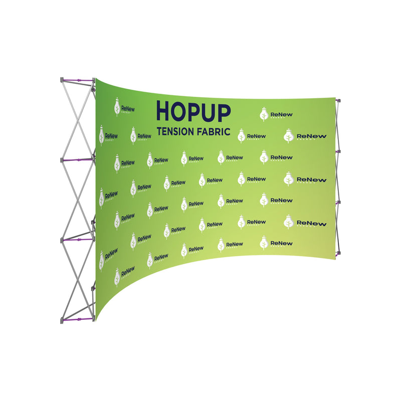 Hopup 15ft Curved Full Height Tension Fabric Display