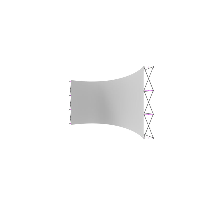 Hopup 15ft Curved Full Height Tension Fabric Display