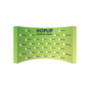 Hopup 15ft Curved Full Height Tension Fabric Display