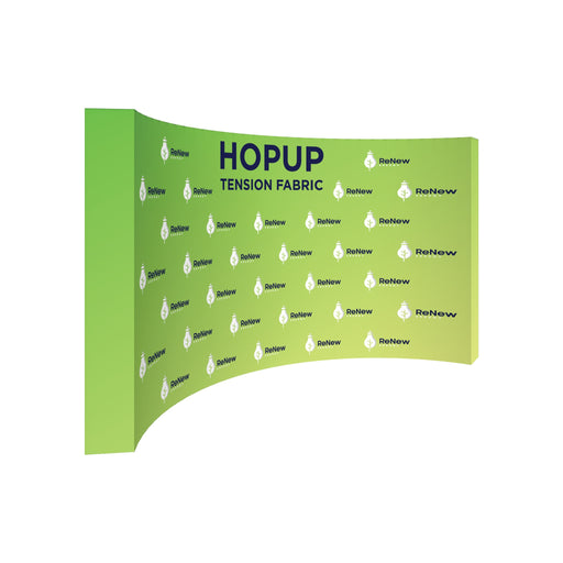 Hopup 15ft Curved Full Height Tension Fabric Display