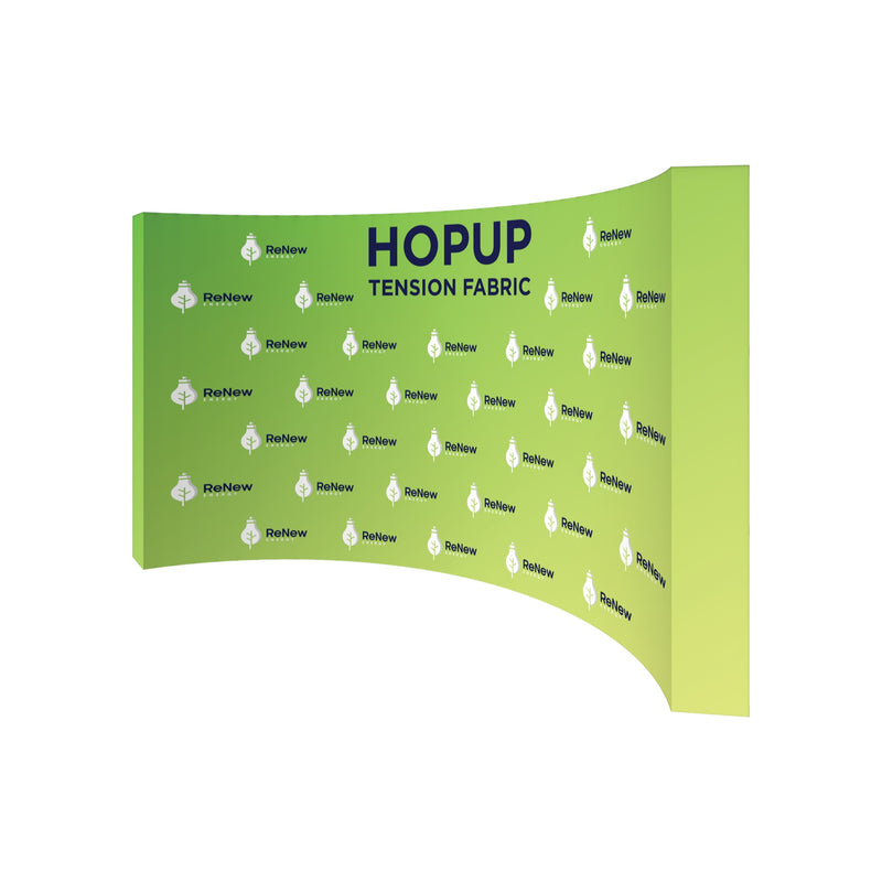 Hopup 15ft Curved Full Height Tension Fabric Display