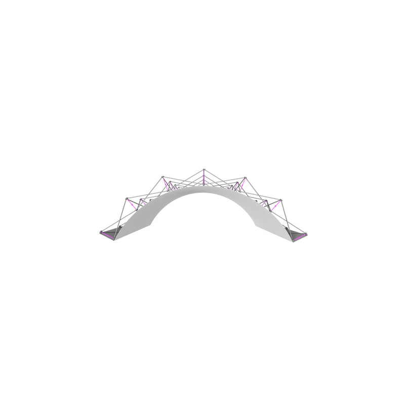 Hopup 15ft Curved Full Height Tension Fabric Display