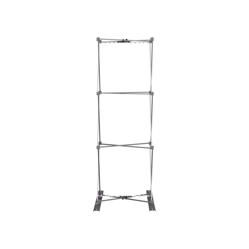 Hopup 2.5ft Backlit Straight Full Height Tension Fabric Display Kit
