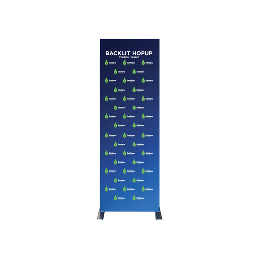 Hopup 2.5ft Backlit Straight Full Height Tension Fabric Display Kit