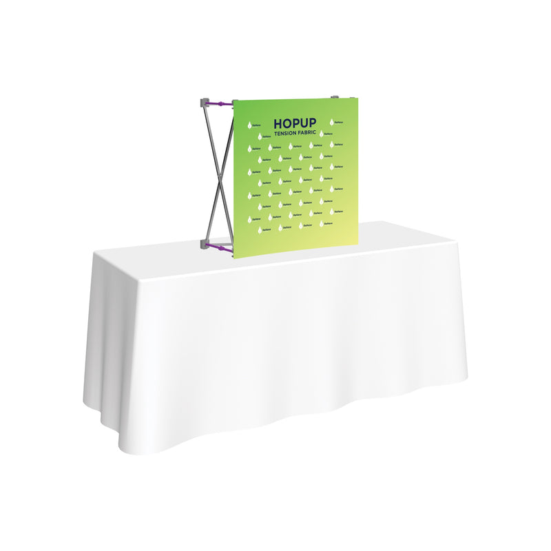 Hopup 2.5ft Straight Tabletop Tension Fabric Display