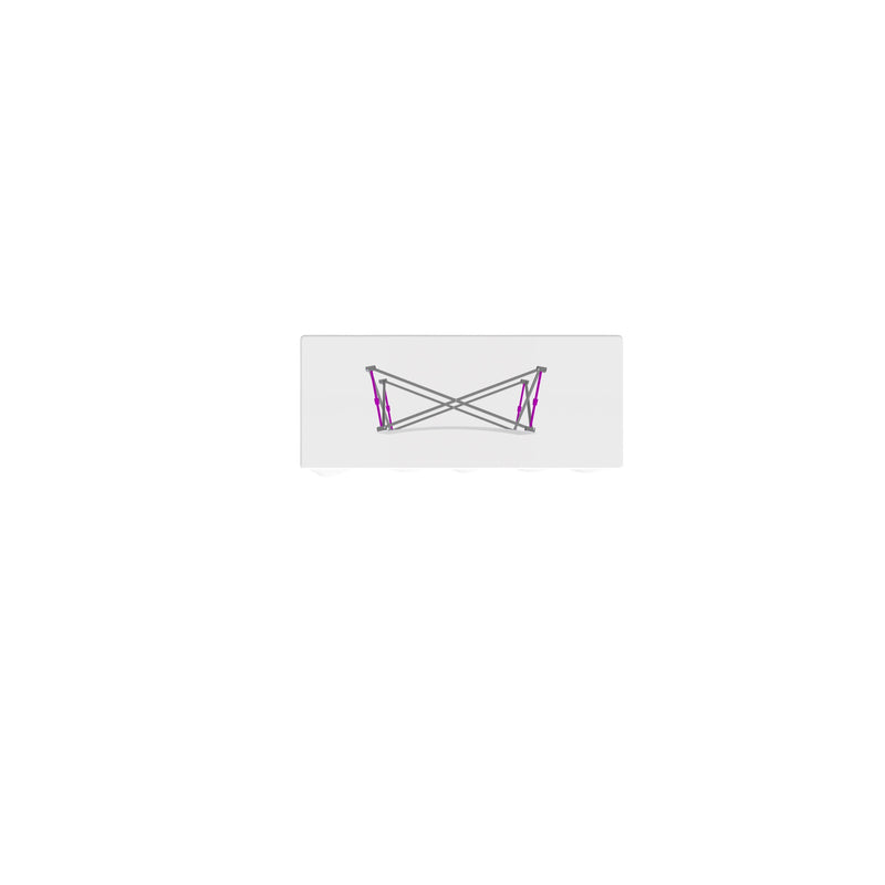 Hopup 2.5ft Straight Tabletop Tension Fabric Display