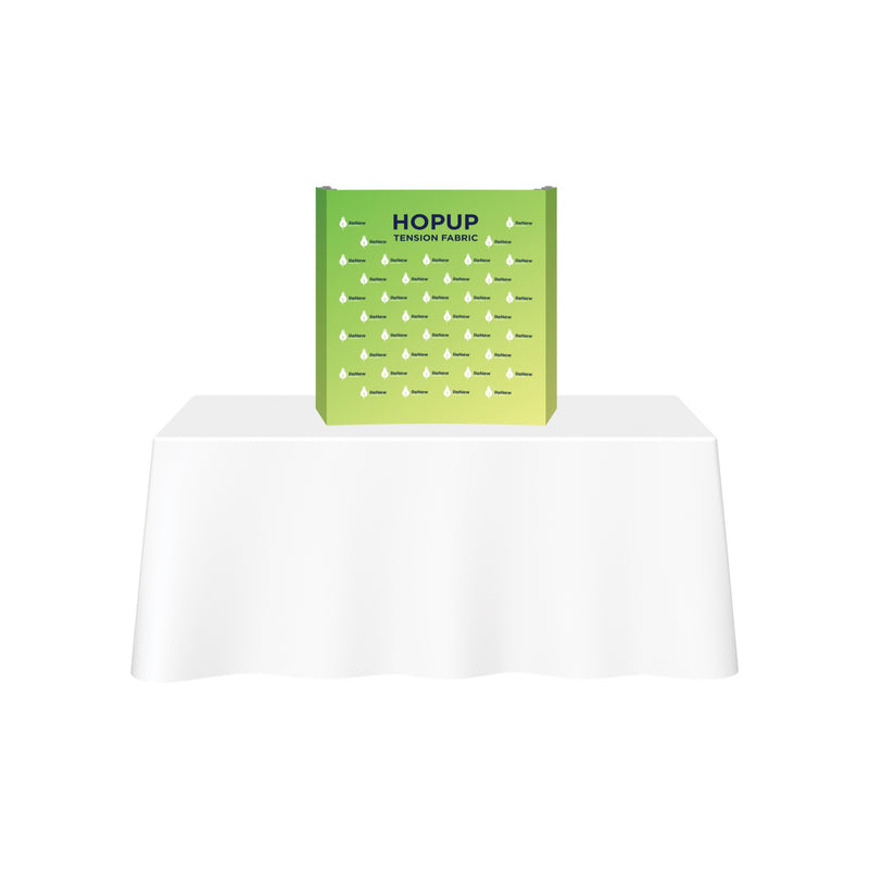 Hopup 2.5ft Straight Tabletop Tension Fabric Display
