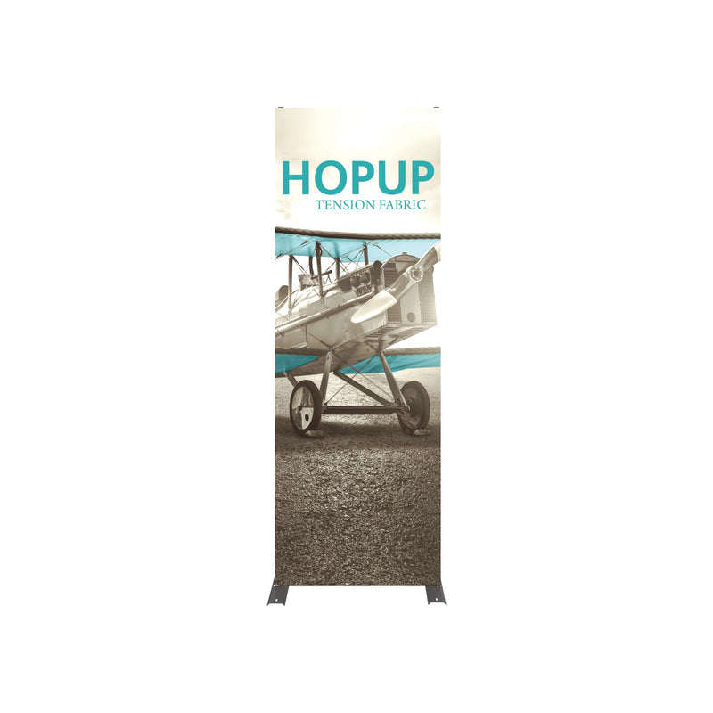 Hopup 2.5ft Straight Tabletop Tension Fabric Display