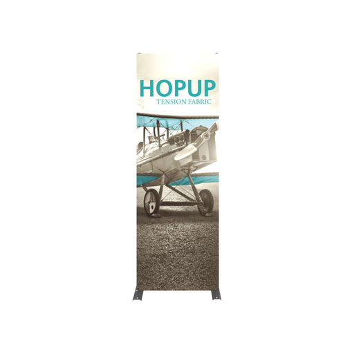 Hopup 2.5ft Straight Tabletop Tension Fabric Display