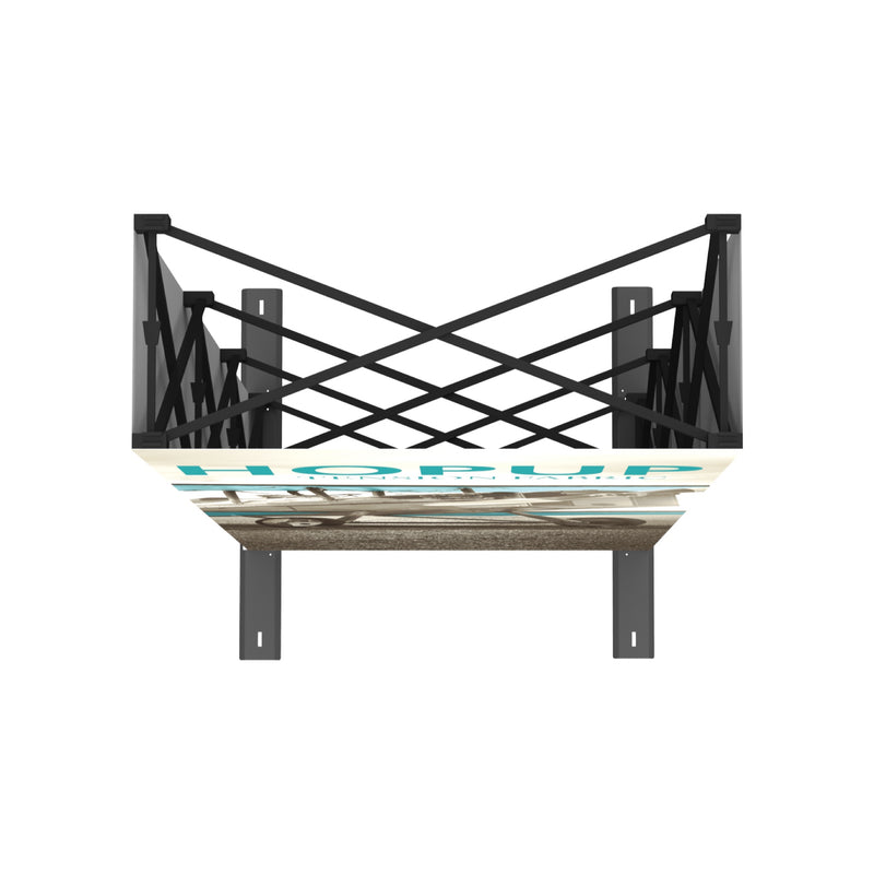 Hopup 2.5ft Straight Tabletop Tension Fabric Display