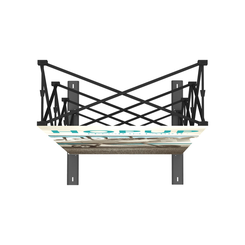 Hopup 2.5ft Straight Tabletop Tension Fabric Display