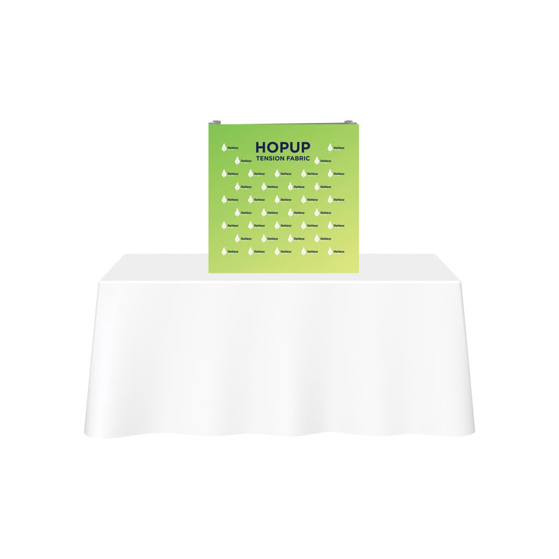 Hopup 2.5ft Straight Tabletop Tension Fabric Display