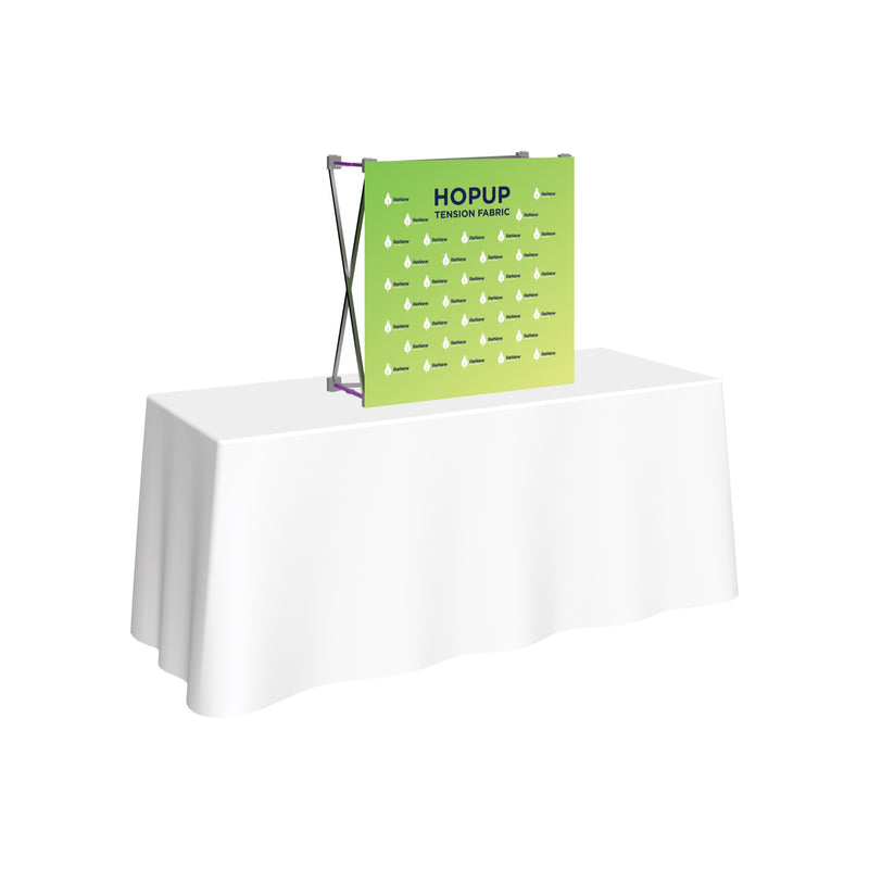 Hopup 2.5ft Straight Tabletop Tension Fabric Display
